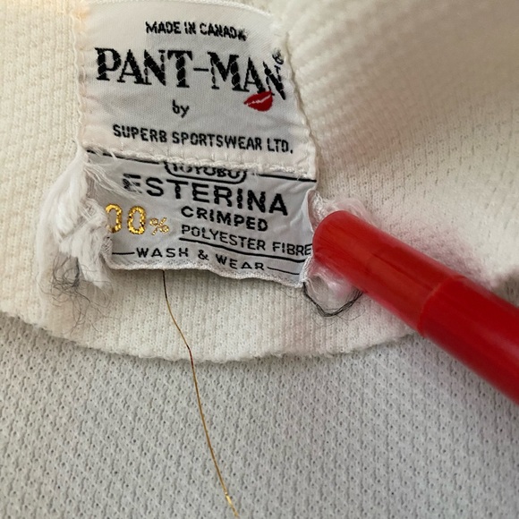 Vintage open long vest. Crimped polyester and embroidery. - Picture 2 of 2